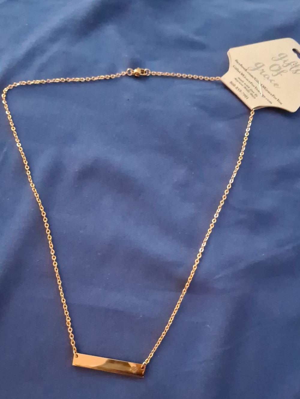 Delicate Gold Bar Necklace for Women - Sleek Everyday Pendant